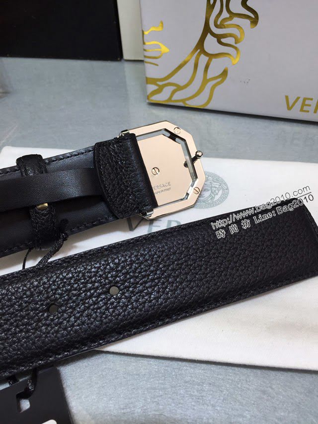 VERSVE高端男士皮帶 範思哲Versace美杜莎頭像搭扣皮帶  jjp1941